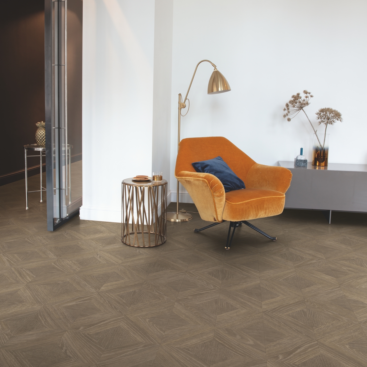  Quick Step Impressive Patterns Ultra (Rus) IPU 4504 Дуб палаццо коричневый