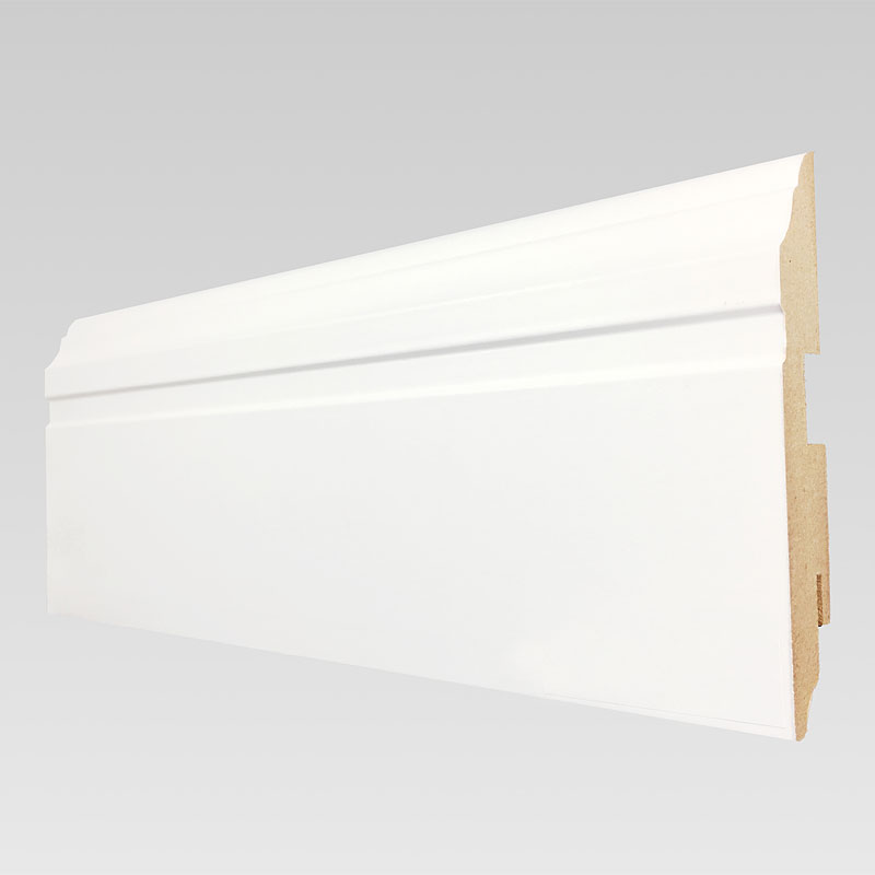  Плинтус CROWNWOOD Вектор 2150x16x100/ Белый