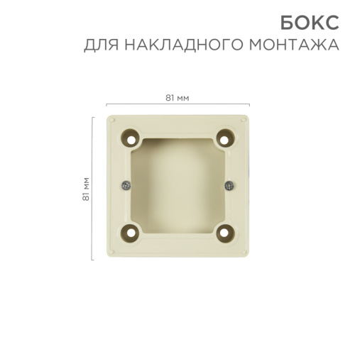  Бокс для накладного монтажа REXANT BN-01 бежевый