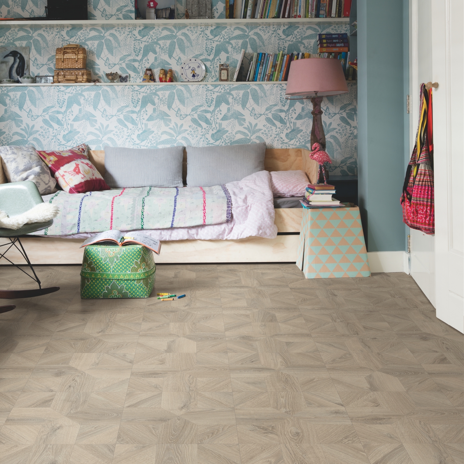  Quick Step Impressive Patterns Ultra (Rus) IPU 4141 Дуб серый теплый брашированный