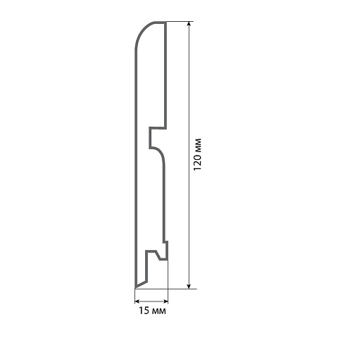 Finitura dekor R13 120х15х2400/ 015 (фото 2)