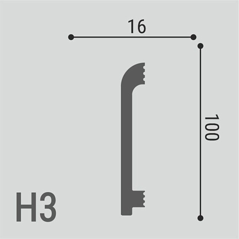 XPS Polymer Н 3 100х16/ Белый (фото 2)