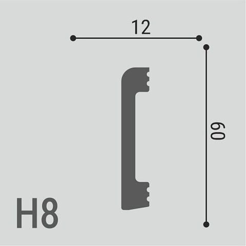 XPS Polymer Н 8 60х12/ Белый (фото 2)
