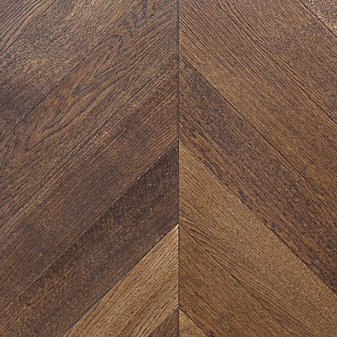 Wood Bee Chevron  Дуб Шоколад браш матовый Chocolate, UV-лак gloss 5-9% (правая) (фото 1)