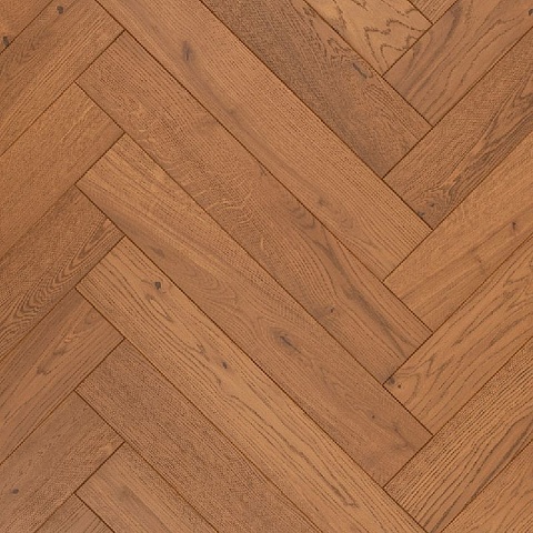 Polarwood Herringbone Дуб ТАМАНЬ HB "Англ. ёлка", сорт. Робуст, масло, брашир., фаска 4V, 1-полосный (фото 1)