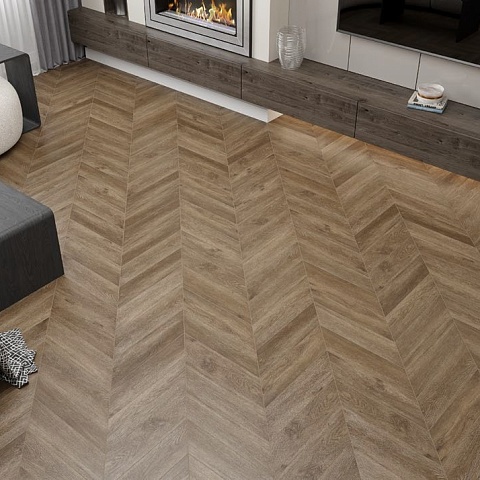 Alpine Floor SPC Chevron Alpine ECO 18-5 Макадамия 4V 43кл (фото 2)