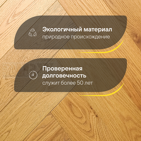 DW FLOORING Елка Английская 14 мм Дуб золотистый светлый DW 301U лак матовый с фаской (фото 2)