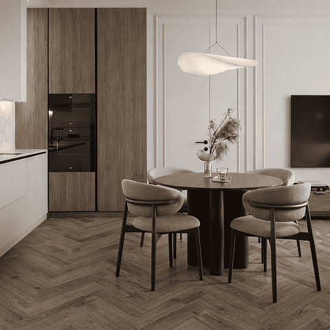 Alpine Floor Herringbone 8 4V 33 (CH) LF102-10A Дуб Бордо (фото 3)