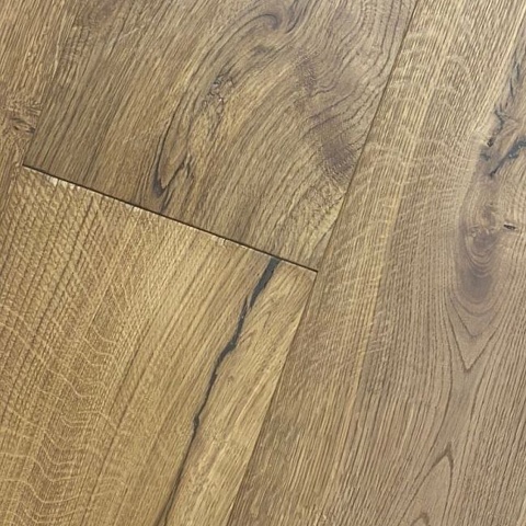 HM Flooring 15 мм шип-паз Дуб Рустик Декор 3 лак браш с фаской (фото 2)