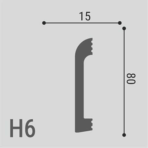 XPS Polymer Н 6 80х15/ Белый (фото 2)